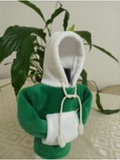 Resim MİRMERRY Yeşil beyaz polar sweatshirt vites kılıfı 