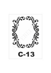 Resim C-13 Artebella Stencil 15X20 CM 