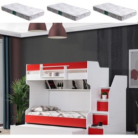 Resim Ranza, Cesur Yavrulu Ranza - Kırmızı 3 Adet Comfort Yatak 90 X 190 CM 