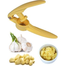 Resim İsmiyle Al Pratik Kolay Yıkanabilir Sarımsak Ezme Aparatı Sarımsak Ezici Pres (5047) 