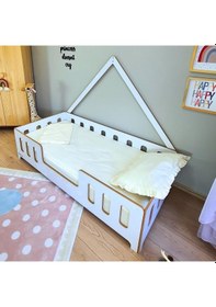 Resim Markaawm Grozny Montessori Yatak Mdf Bebek Ve Çocuk Karyola Akçaağaç 