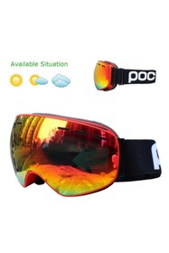 Resim POC GÖZLÜK Çift Katmanlı Anti-sis Özellikli Uv Snowboard Kayak Gözlüğü 