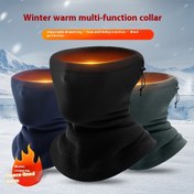 Resim Erkek ve Kadınlar için Kış Boyun Koruyucuları, Rüzgar Geçirmez Polar Astar, Sıcak Yüz Pedleri, Atkılar, Soğuk Hava Spor Aksesuarları 
