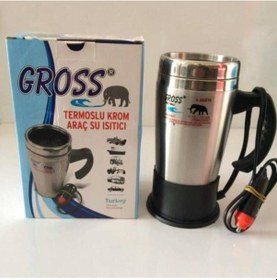 Resim Ahmet Otomotiv Gross Çakmaklık Girişli 500 ML 24V Çelik Araç Içi Oto Su Isıtıcı 