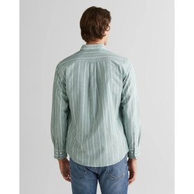Resim Gant Erkek Yeşil Regular Fit Düğmeli Yaka Çizgili Oxford Gömlek 3250215.338 