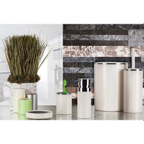 Resim Primanova Lenox Banyo Aksesuar Seti Bej 5 Parça Bej 