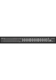 Resim Ruıjıe RG-ES126S-P 24 Port 10/100 24 Port Poe+ 1X Uplınk + 1XSFP 370 Watt Yonetılemez Rack Mount Swıtch 