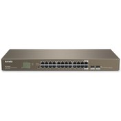 Resim TENDA TEG1024F 24PORT 2SFP 10/100/1000 GIGABIT SWITCH Orjinal - Faturalı - Garantili Ürünler - Hızlı Gönderim