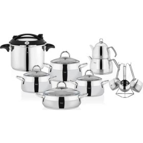 Resim Taç 4716 Miranda 18 Parça Çelik Çeyiz Seti Platin 