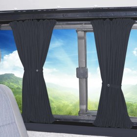 Resim Oto Pandami Fiat Fiorino 2007+ Uyumlu Füme Raylı Oto Perde Takımı 