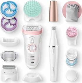 Resim Braun 9995 Epilasyon Silk Epil 9/995 Sensosmart Facespa Güzellik Seti Islak Kuru Kablosuz Epilatör 