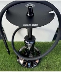 Resim E29 Boss Özel Üretim Mermer Desen Nargile Takımı/siyah 