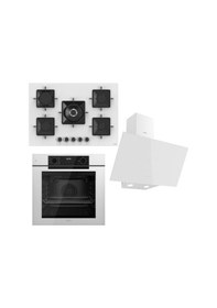 Resim Ferre Steamart-Fryart Serisi Beyaz Ankastre Set SS036 - QEP63CB - D078 