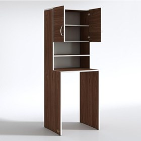 Resim Kenzlife Çamaşır Makinesi Dolabı Hayzum Cvz 180*066*55 Banyo Kiler Çift Kapaklı Arkalıklı Çok Renkli 