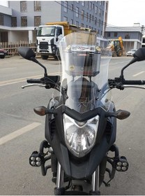 Resim Motocam Honda Nc 700 750 X Siperlik Ön Cam 2012 2015 Model 59cm Şeffaf Renkli 4mm Uzun Cam 