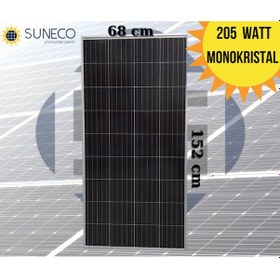 Resim 205 Watt Monokristal Güneş Paneli A Sınıf 