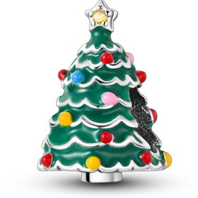 Resim Işıltılı Yılbaşı Ağacı Charm 