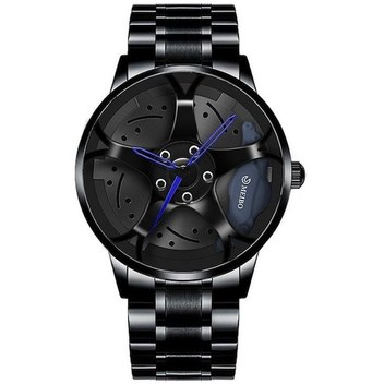 Yeşil Saatler Erkek Spor Saatleri Erkek Saatleri Kuvars Spor Jant Göbek Çarkı Kuvars Kol Saati