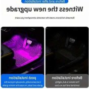 Resim Trendooze Turcoshop11 Güçlü Monokrom Led Araç Taban Aydınlatması Blue, 1 Sürükle Kolay Kurulum 