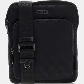 Resim Guess Hmbostp6123 Boston Crossbody Fla Erkek Omuz Çantası Siyah 