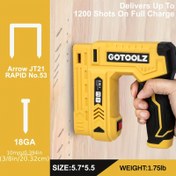 Resim Taşınabilir Kablosuz Lityum Pilli Çivi Tabancası, Elektrikli Düz Çivi Tabancası, Kod Çivi Tabancası, Küçük Boyutlu Ev Malı Ahşap İşçisi Çivi Tabancası. 