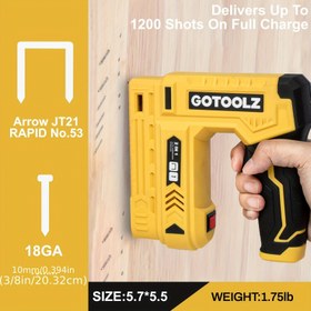 Resim Taşınabilir Kablosuz Lityum Pilli Çivi Tabancası, Elektrikli Düz Çivi Tabancası, Kod Çivi Tabancası, Küçük Boyutlu Ev Malı Ahşap İşçisi Çivi Tabancası. 