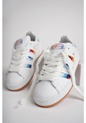 Resim Muggo Flower Garantili Kadın Ortopedik Günlük Bağcıklı Yürüyüş Koşu Sneaker Spor Ayakkabı 001 
