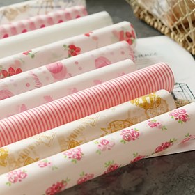 Resim 50 Adet Mumlu Kağıt, Atıştırmalık Kağıdı, Baskılı Gıda Paketleme Kağıdı, Yağ Geçirmez Pişirme Kağıdı, Su Geçirmez Mumlu Kağıt – Piknik ve Plastik Yemek Sepetleri İçin Mükemmel Seçim 