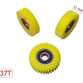 Resim E-bis Pedal Destekli Plastik Dişli Rulmanlı 3 Lü Set 37t Öm 