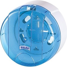 Resim Palex 3442-1 Mini Pratik Tuvalet Kağıdı Dispenseri Şeffaf Mavi 