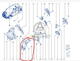 Resim Renault Taliant Sol Ön Çamurluk Davlumbazı 638456492R 