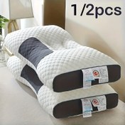 Resim 1/2 adet Yumuşak ErgoComfort 7D Fiber / Yatak - Yüksek Kaliteli, Yüksek Esnekliğe Sahip 3D Peluş, Otel & Ev Kullanımı için, Çökmeyen Lüks Uyku Deneyimi 