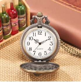 Resim keyfim shop Kişiye Özel Ayasofya Kabartmalı Antik Bronz Cep Saati 