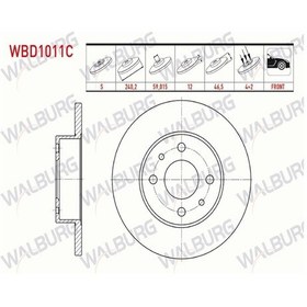 Resim Fıat Uno 70 1.4i 1994-2000/ Sahın 1.4 - 1.6 1993-2002 Fren Diski Ön Duz 5961814 - 71738423 