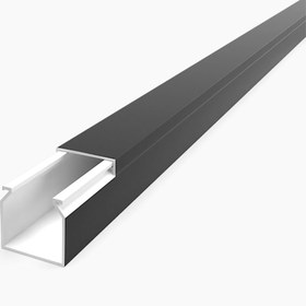 Resim Mutlusan 12X12mm Kablo Kanalı(Siyah) Sidem 