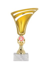 Resim Odak Kupa - Genel Kupalar - Gn-026 C - 25 Cm Altın - Beyaz 