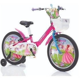 Resim Corelli Lovely Kız Çocuk Bisikleti V 20 Jant Turkuaz Beyaz Çok Renkli 