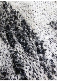 Resim Tavşan Tüyü El Dokuma Tek Kişilik Yatak Örtüsü 160x240 -siyah Siyah 