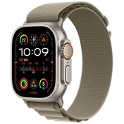 Resim Watch Ultra 2 Gps + Cellular 49mm Titanyum Kasa Ve Olive Alpine Loop - Small Apple