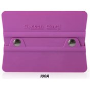 Resim habaca Switch Card Kare Ragle PPF/TPH Cam Filmi Çekme Uygulama Aparatı Teflonlu 100A Sertlik 10x6.9cm Mor 