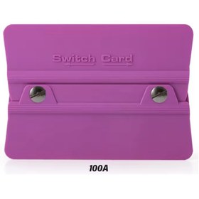 Resim habaca Switch Card Kare Ragle PPF/TPH Cam Filmi Çekme Uygulama Aparatı Teflonlu 100A Sertlik 10x6.9cm Mor 