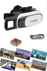 Resim VR BOX Sanal Gerçeklik Gözlüğü Set 360 Vr Evde Eğlence Paketi Kulalkık 