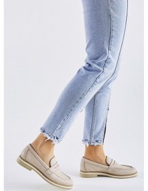 Resim Valmenti Cielo Kadın Latte Hakiki Deri Loafer Ayakkabı 957 39001 Bn Ayk Y23 Bej 