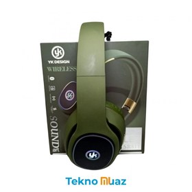 Resim YK DESİGN SR811 bluetooth Kulaklık - Yeşil 