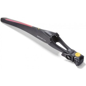 Resim Shimano Topeak Defender İglow X 700x25 Policarbon Işıklı Arka Çamurluk 250062 Siyah 