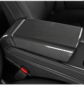 Resim Hightower Tesla Model Y 3 Aksesuar Karbon Desenli Gösterge Paneli Havalandırma Koruyucu 