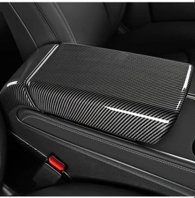 Resim Hightower Tesla Model Y 3 Aksesuar Karbon Desenli Gösterge Paneli Havalandırma Koruyucu 