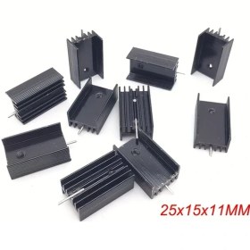 Resim Wangxi 10 Adet To-220 Alüminyum Soğutucu 25x15x11mm İğne İlaveli Yüksek Isı İletimi 