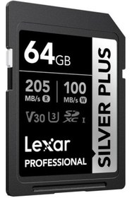 Resim E-RICH 64GB Silver Plus SD UhsI V30 U3 205MB/S Hafıza Kartı 1115018 