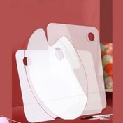 Resim 1 adet - Parmak Deliği ile Şeffaf Yağlı Boya Tahtası, Temizlemesi Kolay, Yapışmaz Sanat Tahtası, Yağlı Boya, Su Temizleme, El Yapımı DIY Sanat Yağlı Boya Tahtası için Uygun 